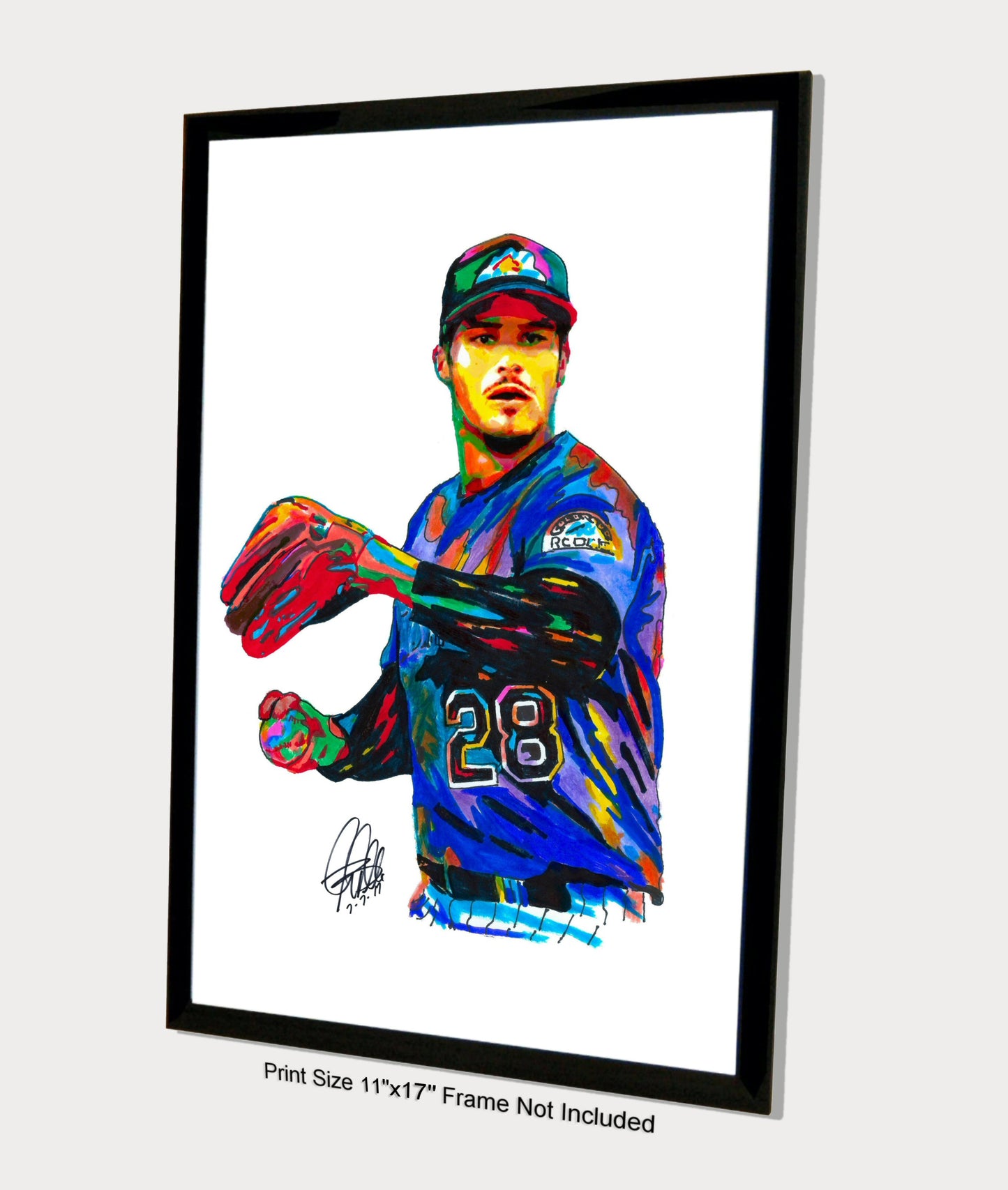 Nolan Arenado Colorado Rockies MLB Baseball Poster Print Wall Art 11x17