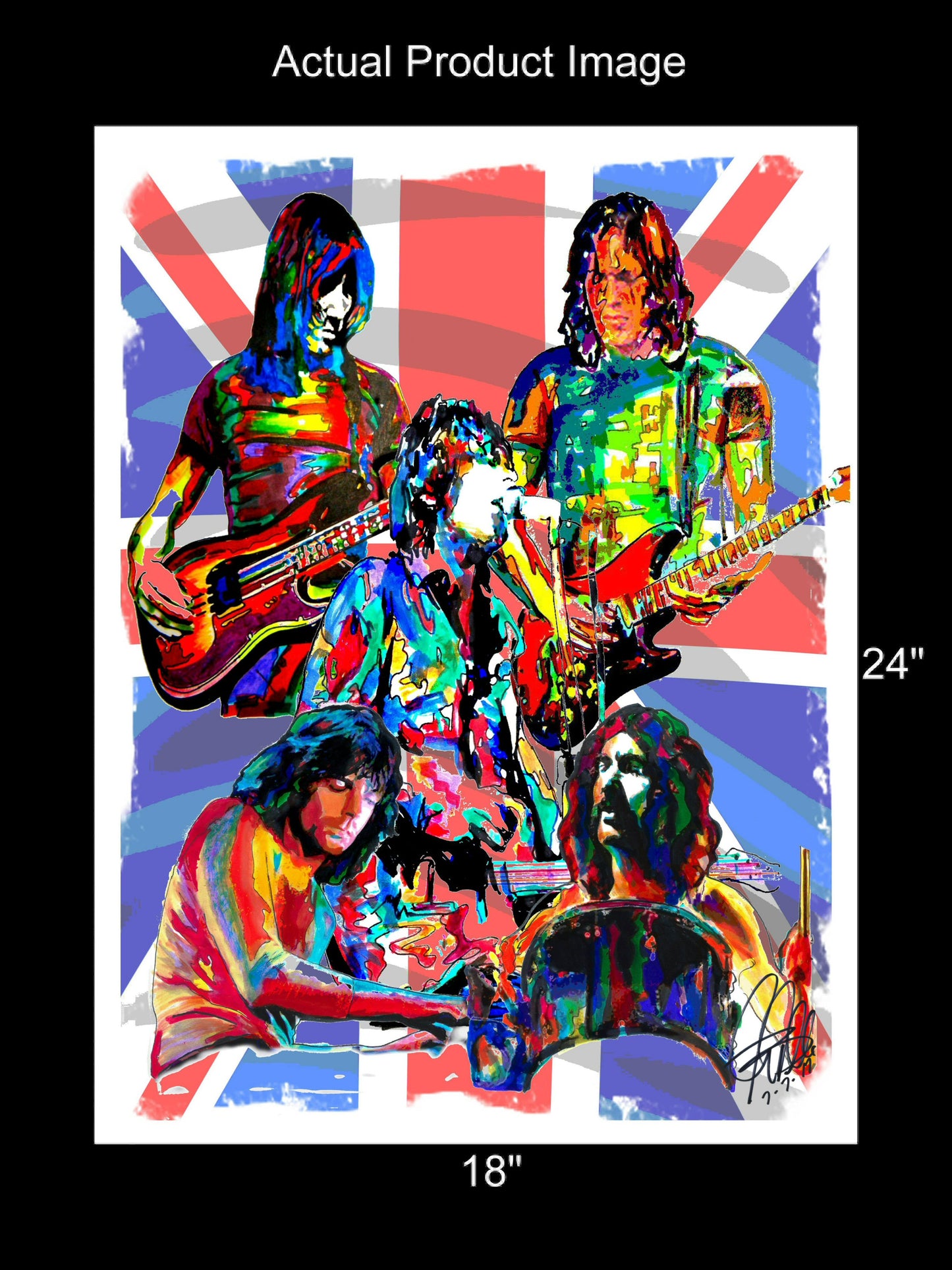 Pink Floyd Waters Gilmour Barrett Rock Music Poster Print Wall Art 18x24