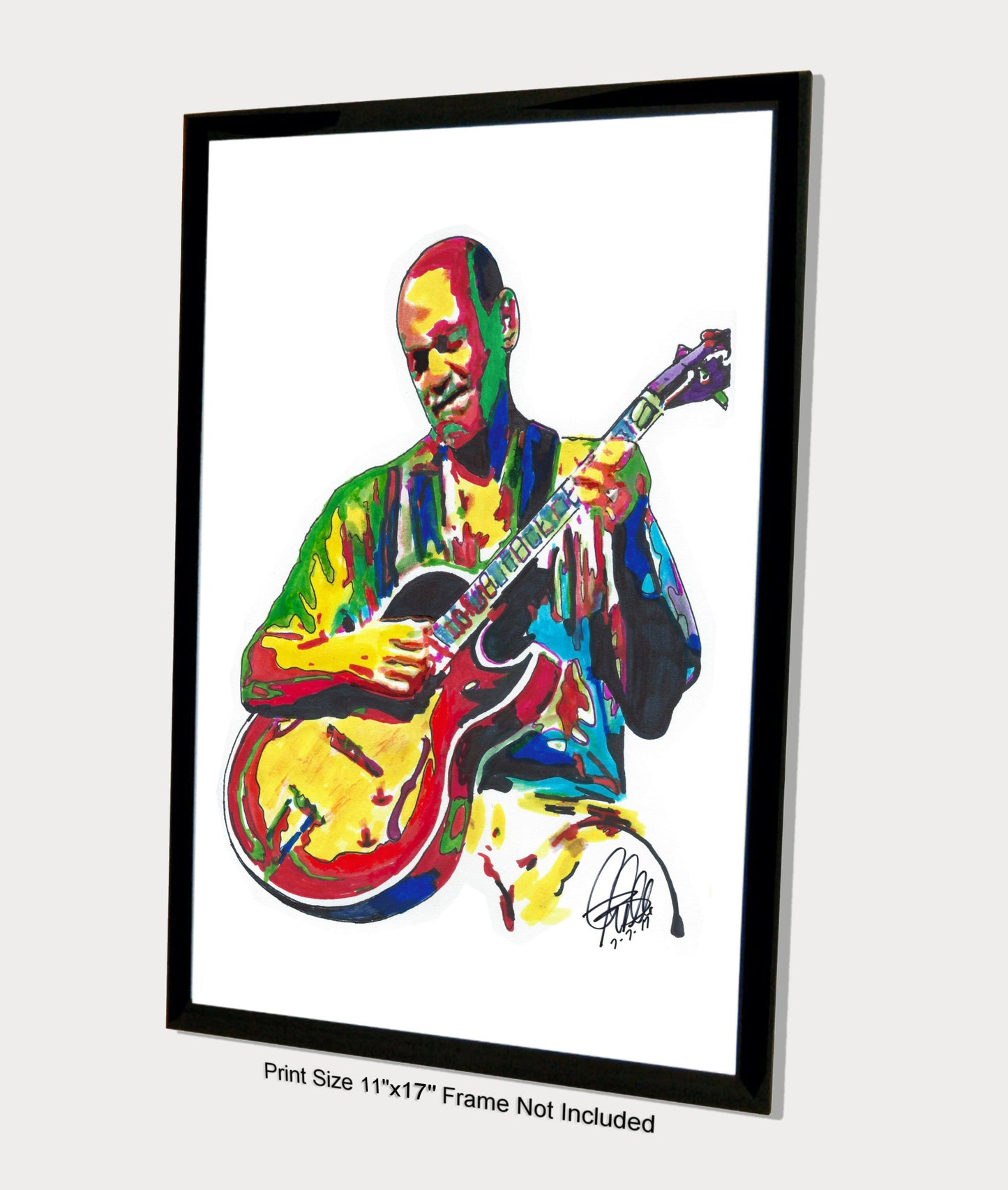 Joe Pass Virtuoso Jazz Guitar Composer Music Poster Print Wall Art 11x17