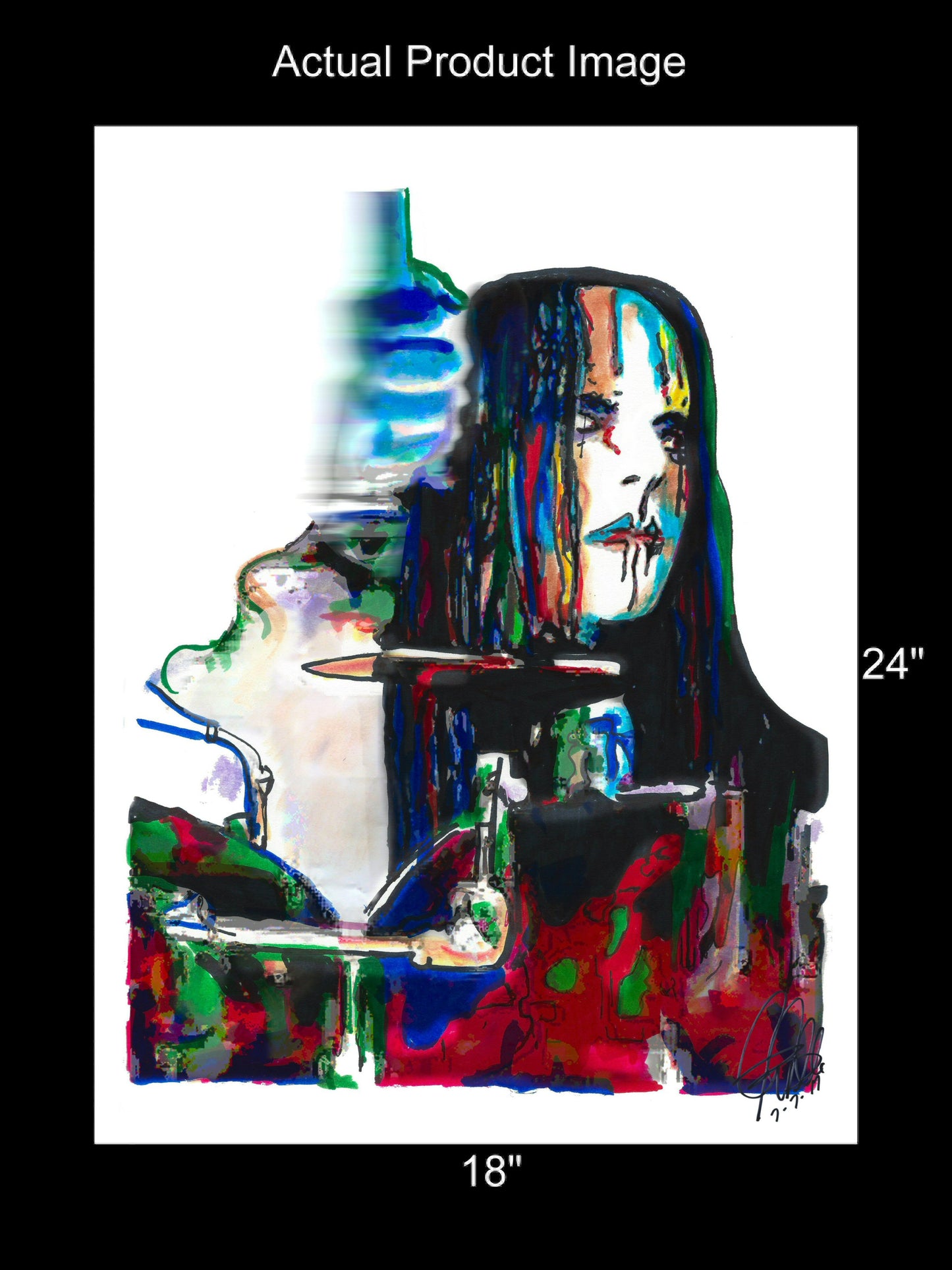 Joey Jordison of Slipknot Drums Heavy Metal Music Poster Print Wall Art 18x24