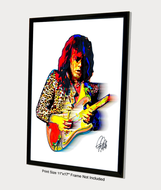 Yngwie Malmsteen Guitar Rock Music Poster Print Wall Art 11x17