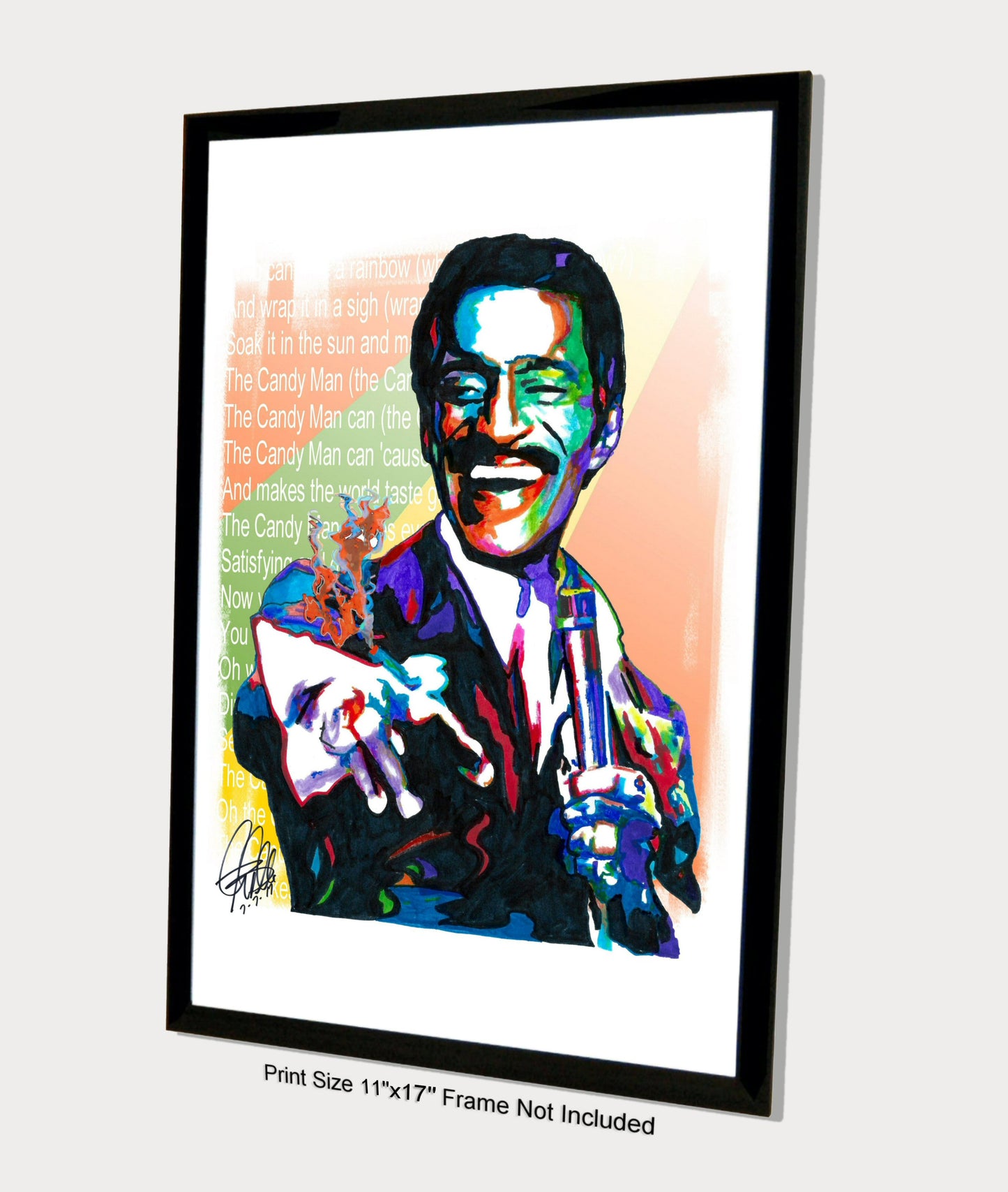 Sammy Davis Jr Singer The Candy Man Big Band Music Poster Print Wall Art 11x17