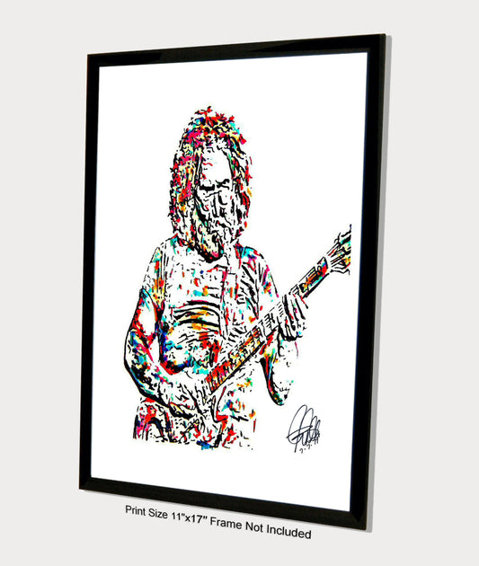 Jerry Garcia Grateful Dead Guitar Rock Music Poster Print Wall Art 11x17