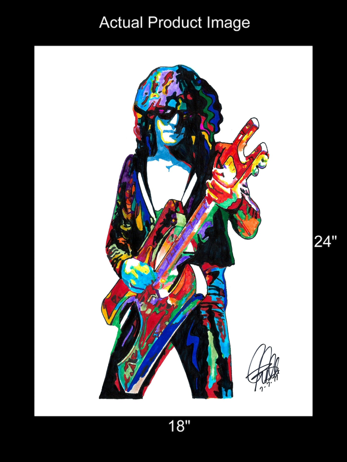 Ian Hunter Mott the Hoople Guitar Rock Music Poster Print Wall Art 18x24