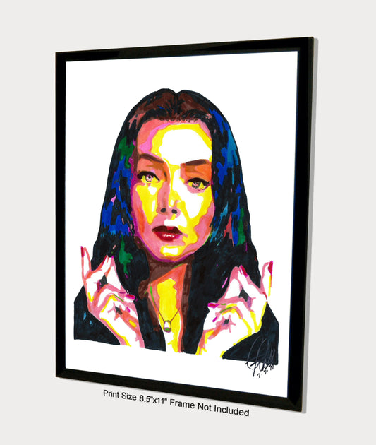 Morticia Addams The Addams Family Carolyn Jones Poster Print Wall Art 8.5x11