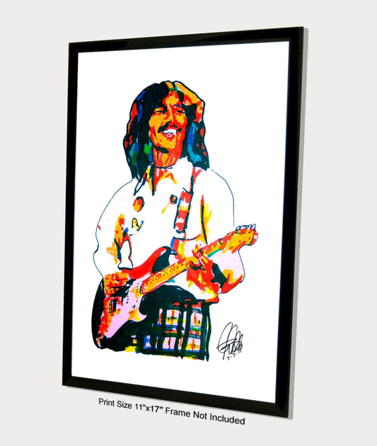 George Harrison The Beatles Singer Guitar Rock Music Poster Print 11x17