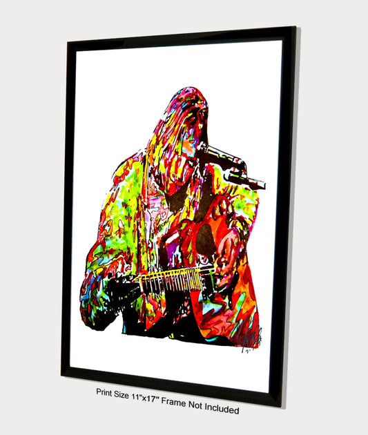 Kurt Cobain Nirvana Singer Rock Music Poster Print Wall Art 11x17