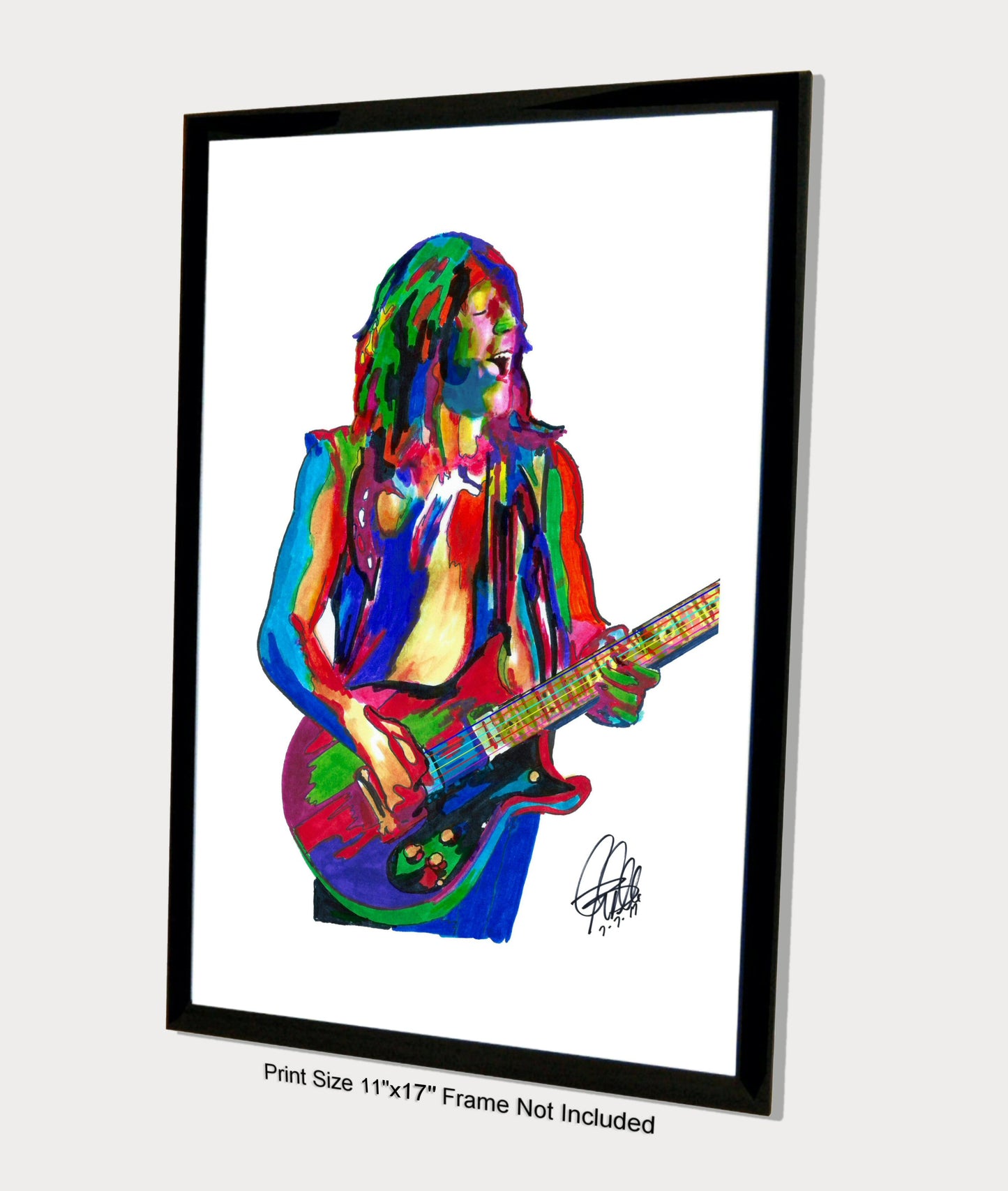 Pat Travers Guitar Rock Music Poster Print Wall Art 11x17