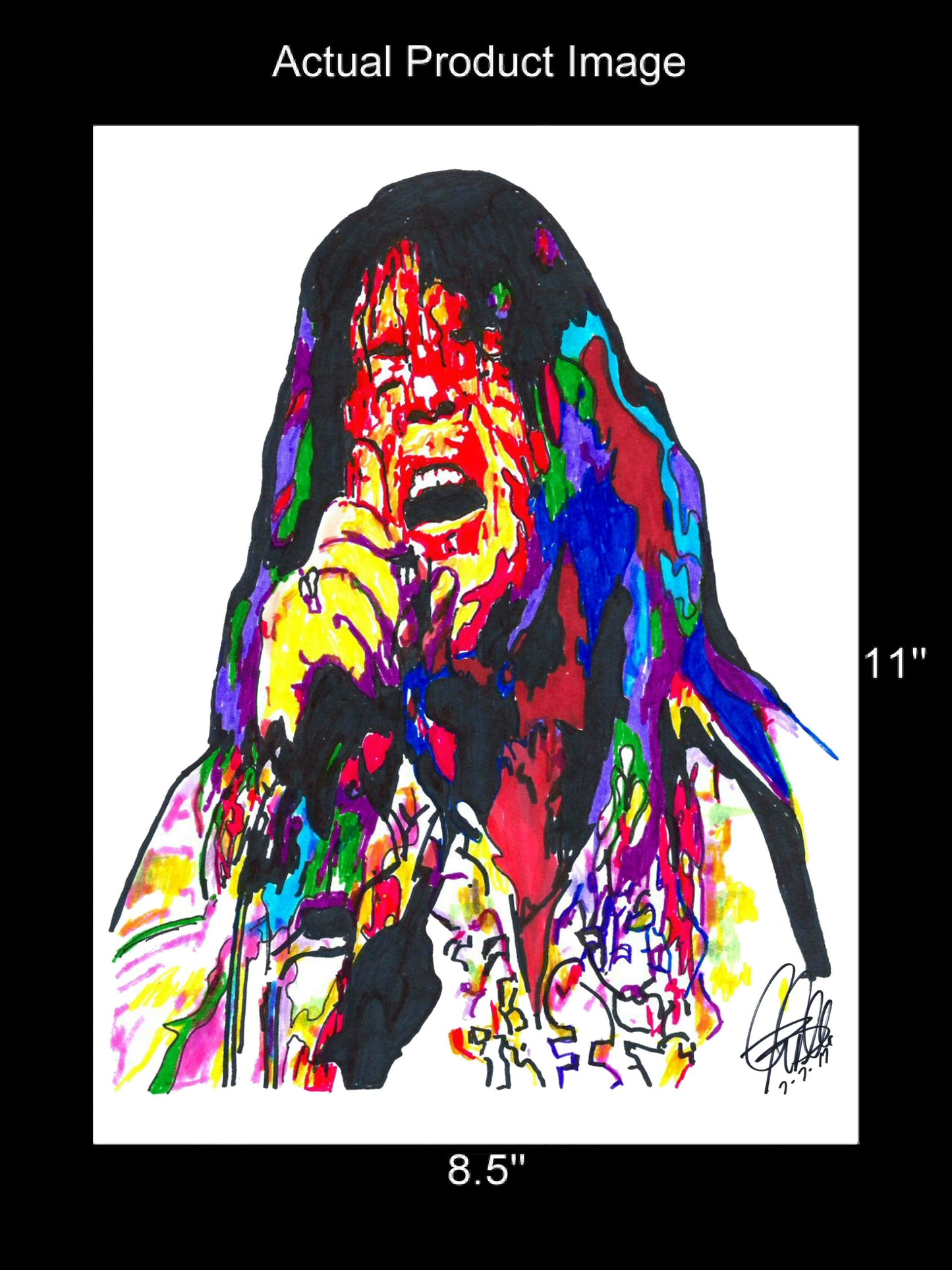 Meat Loaf Singer Hard Rock Music Poster Print Wall Art 8.5x11