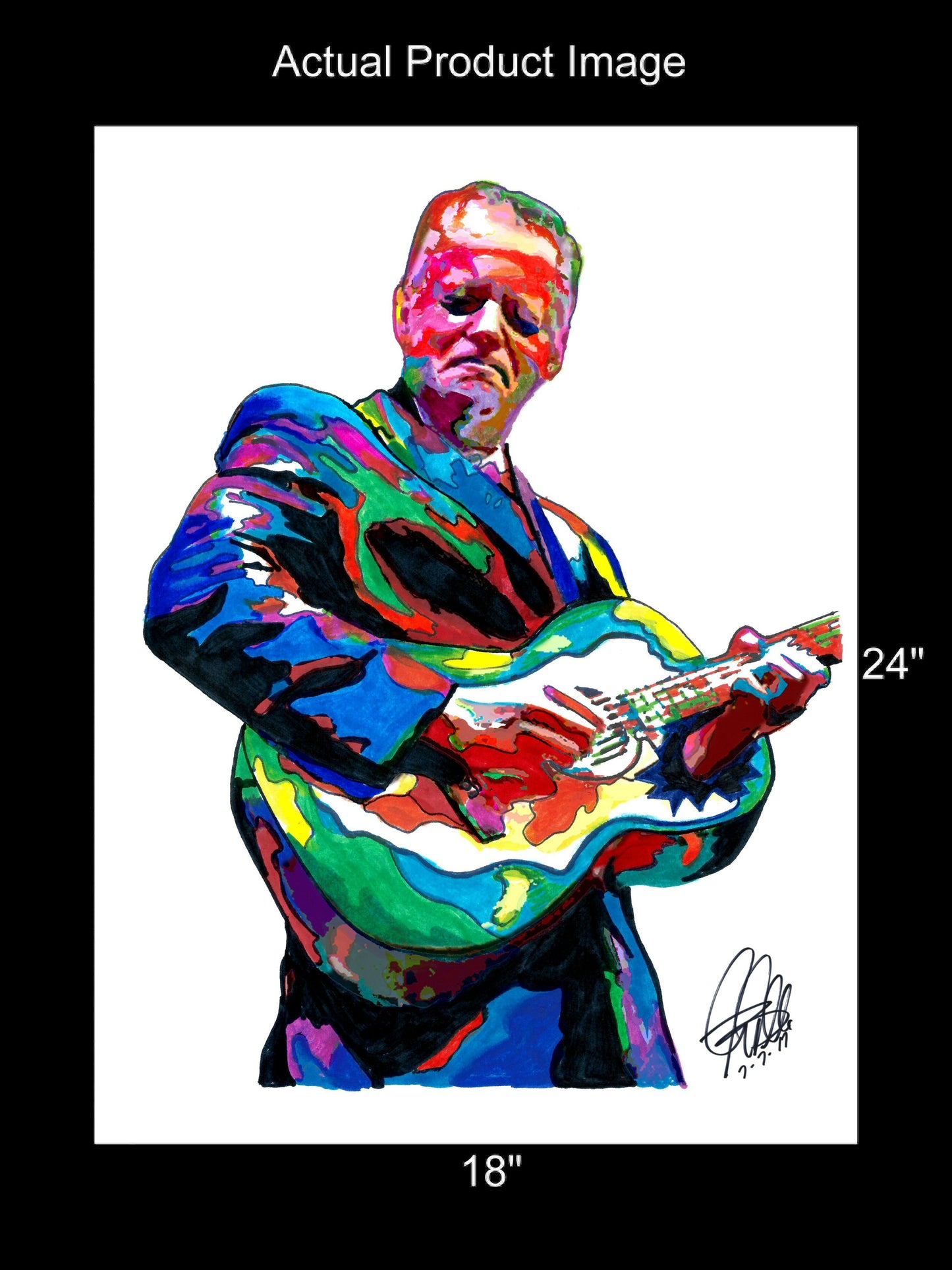 Tommy Emmanuel Acoustic Guitar Pop Rock Music Poster Print Wall Art 18x24