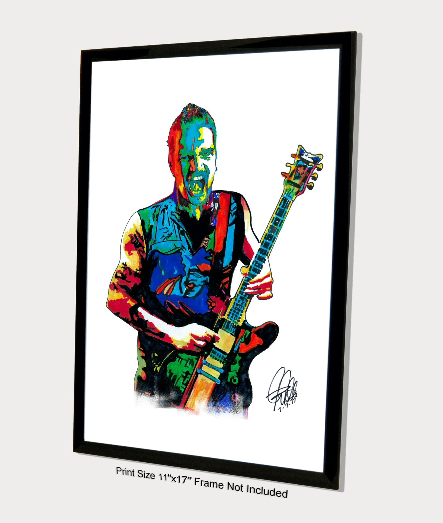 Dan Donegan Disturbed Guitar Rock Music Poster Print Wall Art 11x17