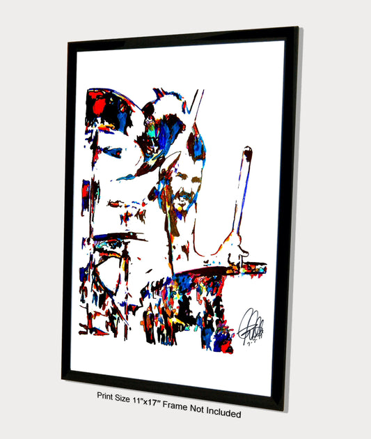 John Bonham Led Zeppelin Drums Hard Rock Music Poster Print Wall Art 11x17