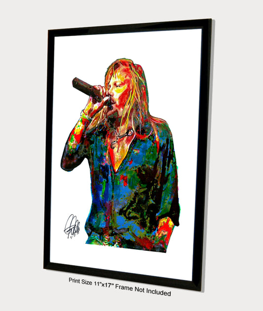 Vince Neil Motley Crue Singer Rock Music Poster Print Wall Art 11x17