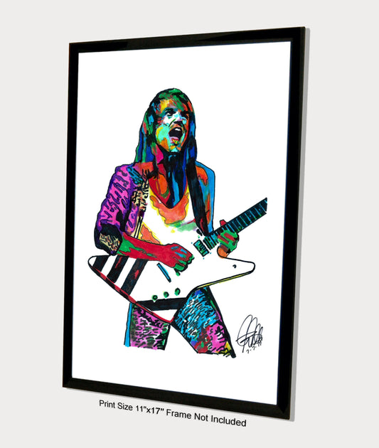 Matthias Jabs Scorpions Guitar Rock Music Poster Print Wall Art 11x17