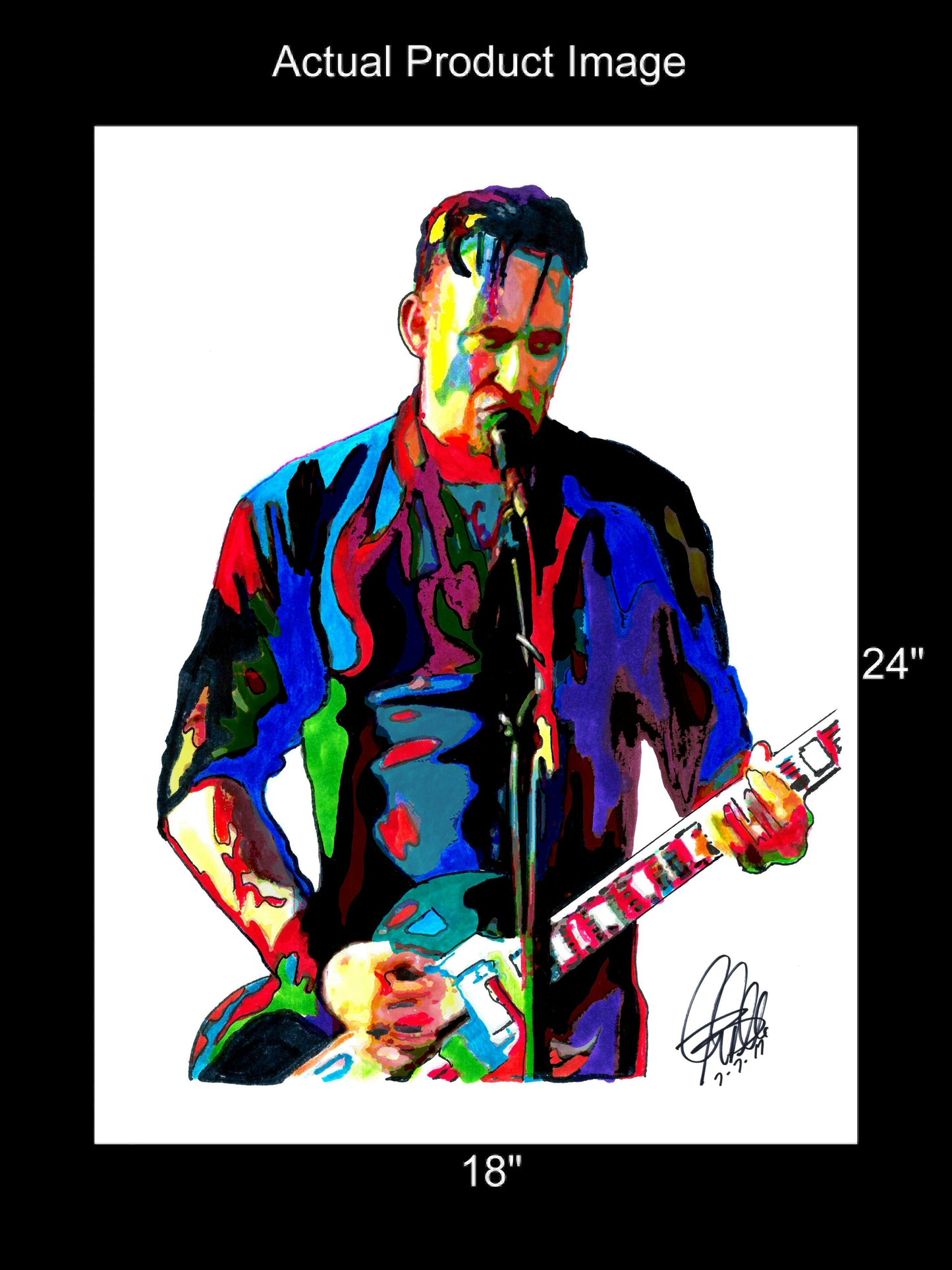 Michael Poulsen Volbeat Metal Rock Music Poster Print Wall Art 18x24