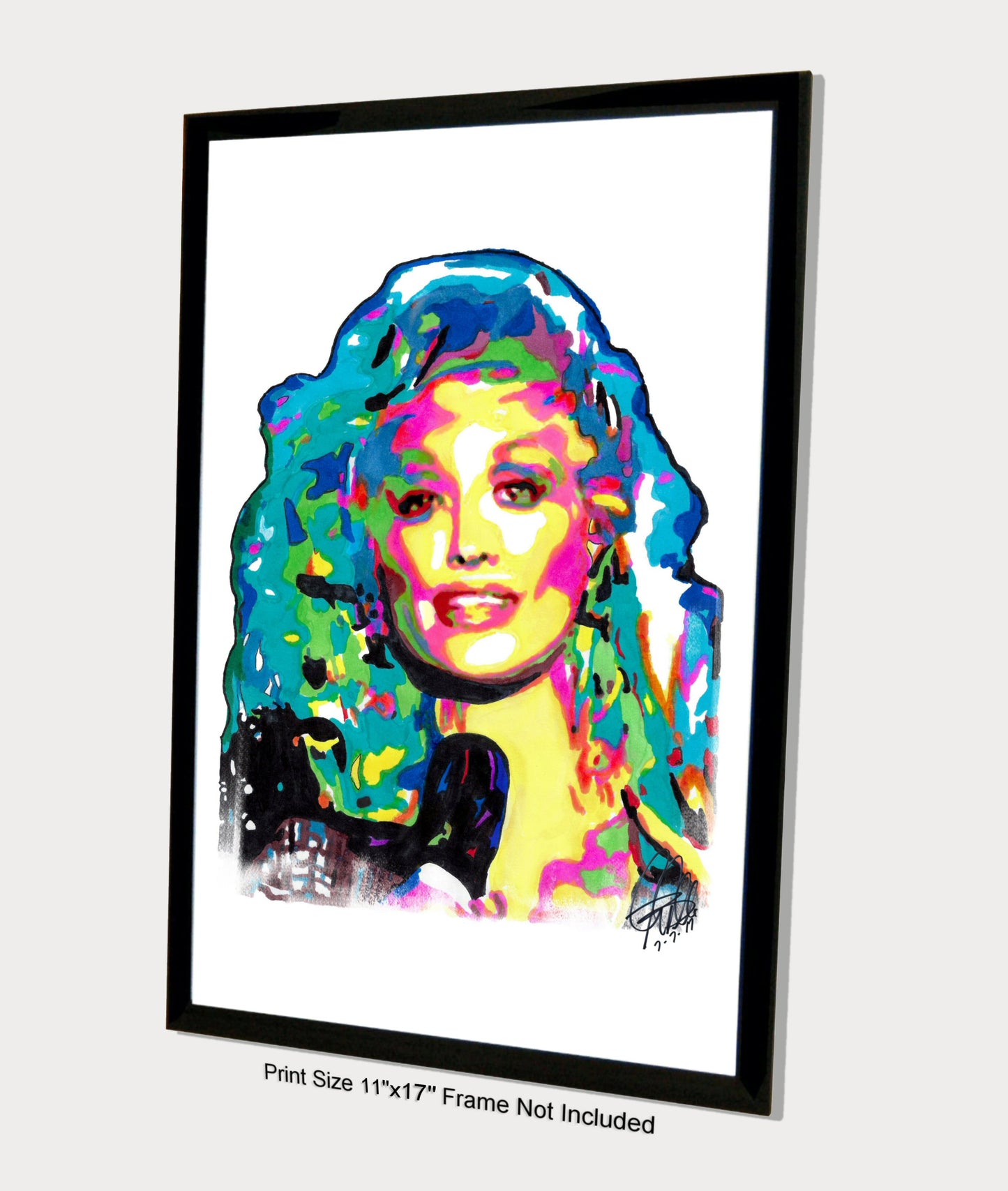 Dolly Parton Singer Country Music Poster Print Wall Art 11x17