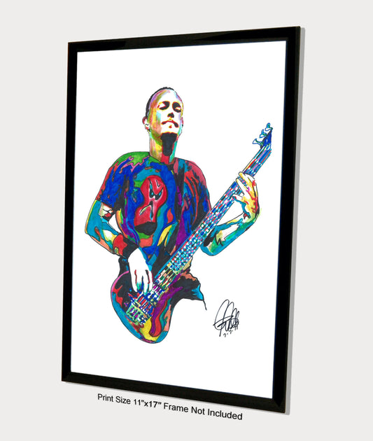 Aaron PNut Wills 311 Bass Rap Funk Rock Music Print Poster Wall Art 11x17