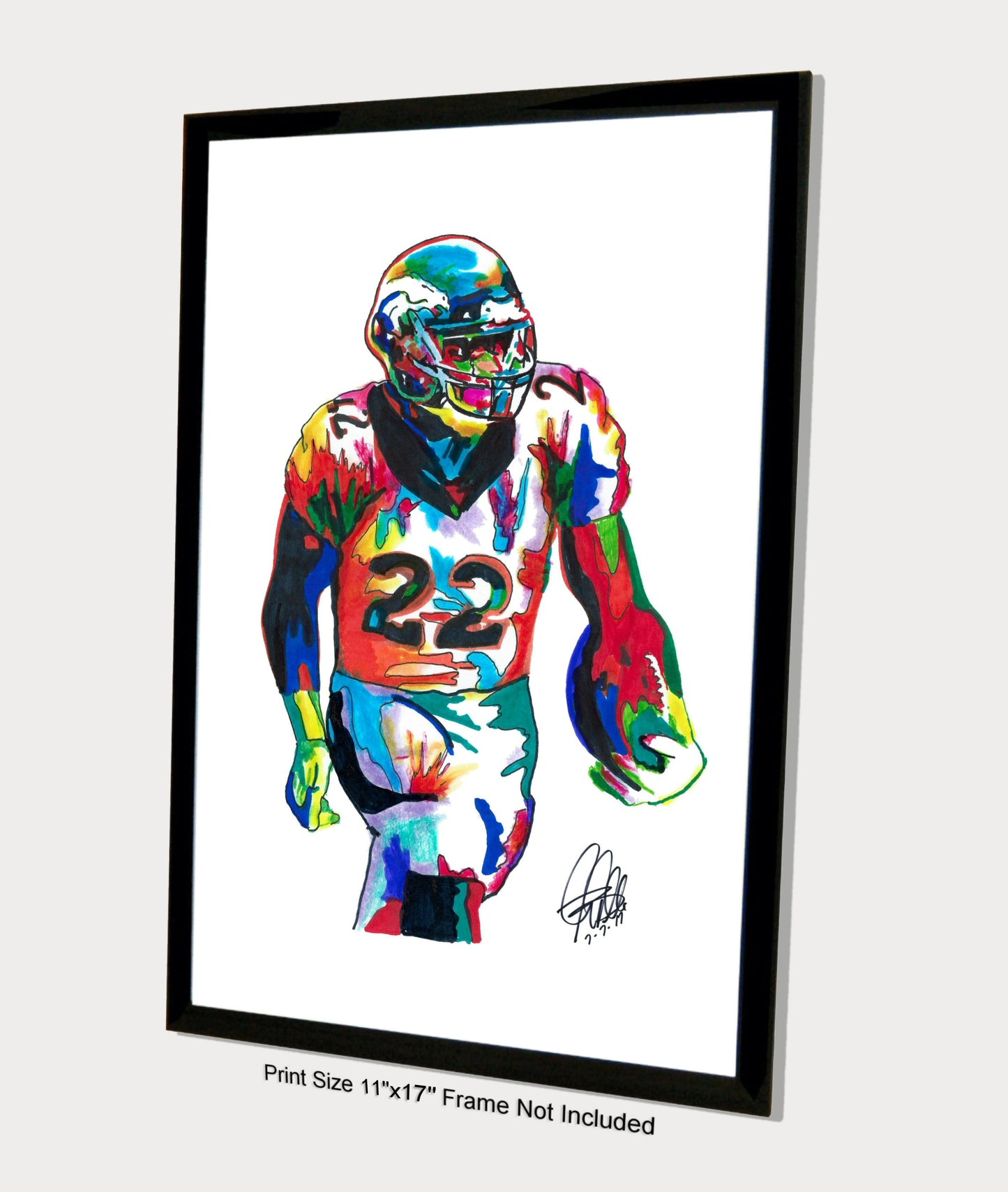 CJ Anderson Denver Broncos NFL Football Sports Print Poster Wall Art 11x17