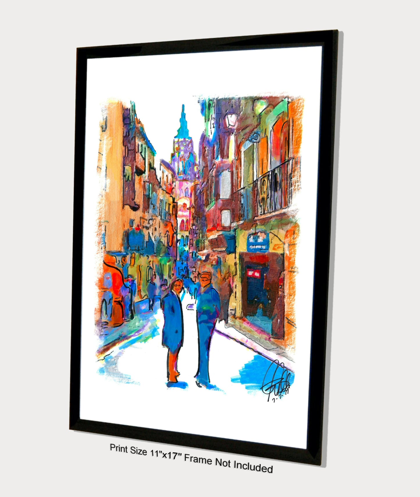 Vacation in Spain Europe Poster Print Wall Art 11x17