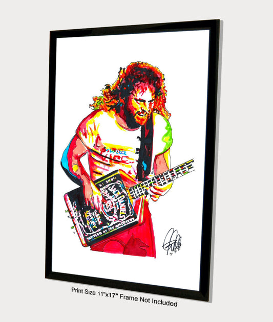 Michael Anthony Van Halen Bass Rock Music Art Poster Print 11x17