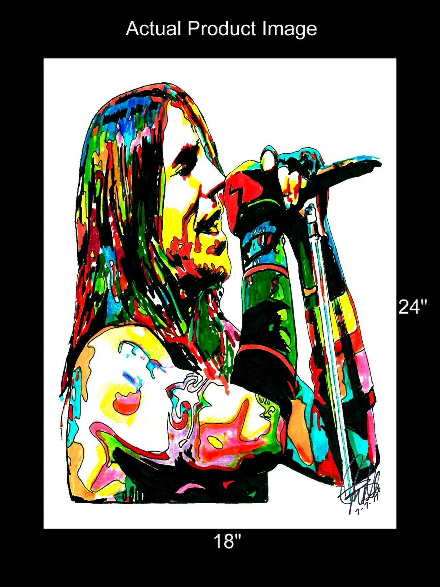 Anthony Kiedis Red Hot Chili Peppers Rock Music Poster Print Wall Art 18x24