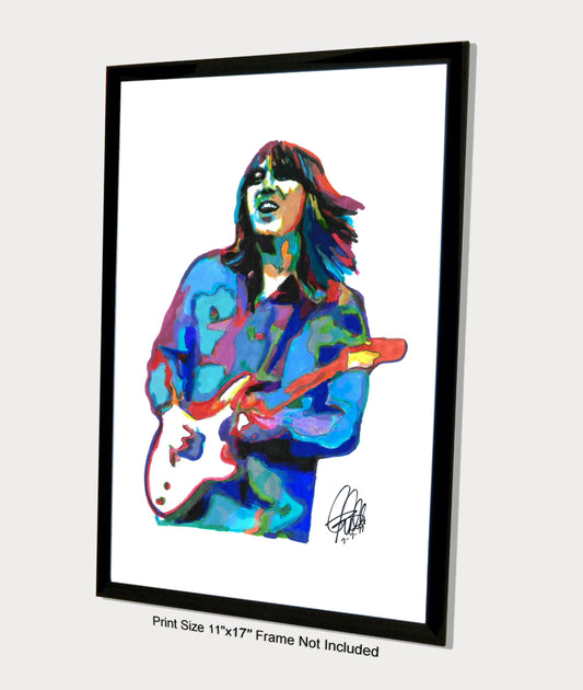 Terry Kath Chicago Guitar Blues Rock Music Poster Print Wall Art 11x17