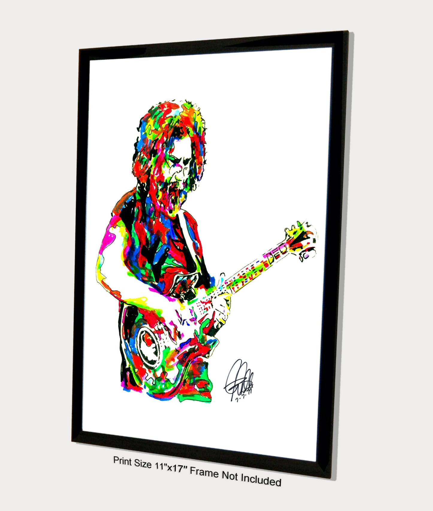 Jerry Garcia Grateful Dead Guitar Music Poster Print Wall Art 11x17