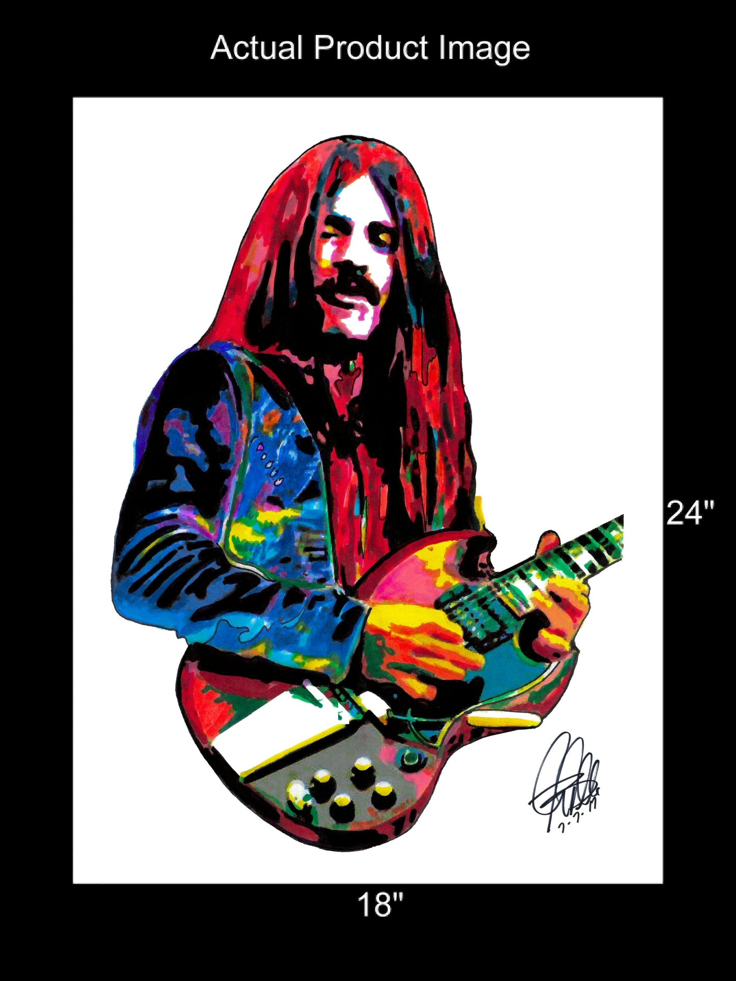 Frank Marino Mahogany Rush Guitar Rock Music Poster Print Wall Art 18x24