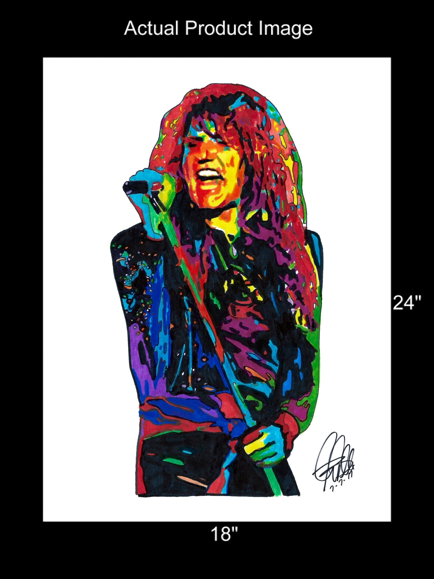 David Coverdale Whitesnake Singer Rock Music Poster Print Wall Art 18x24