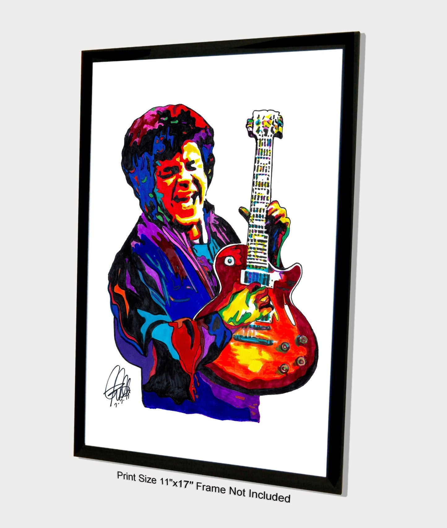 Mike Bloomfield Guitar Blues Rock Music Poster Print Wall Art 11x17