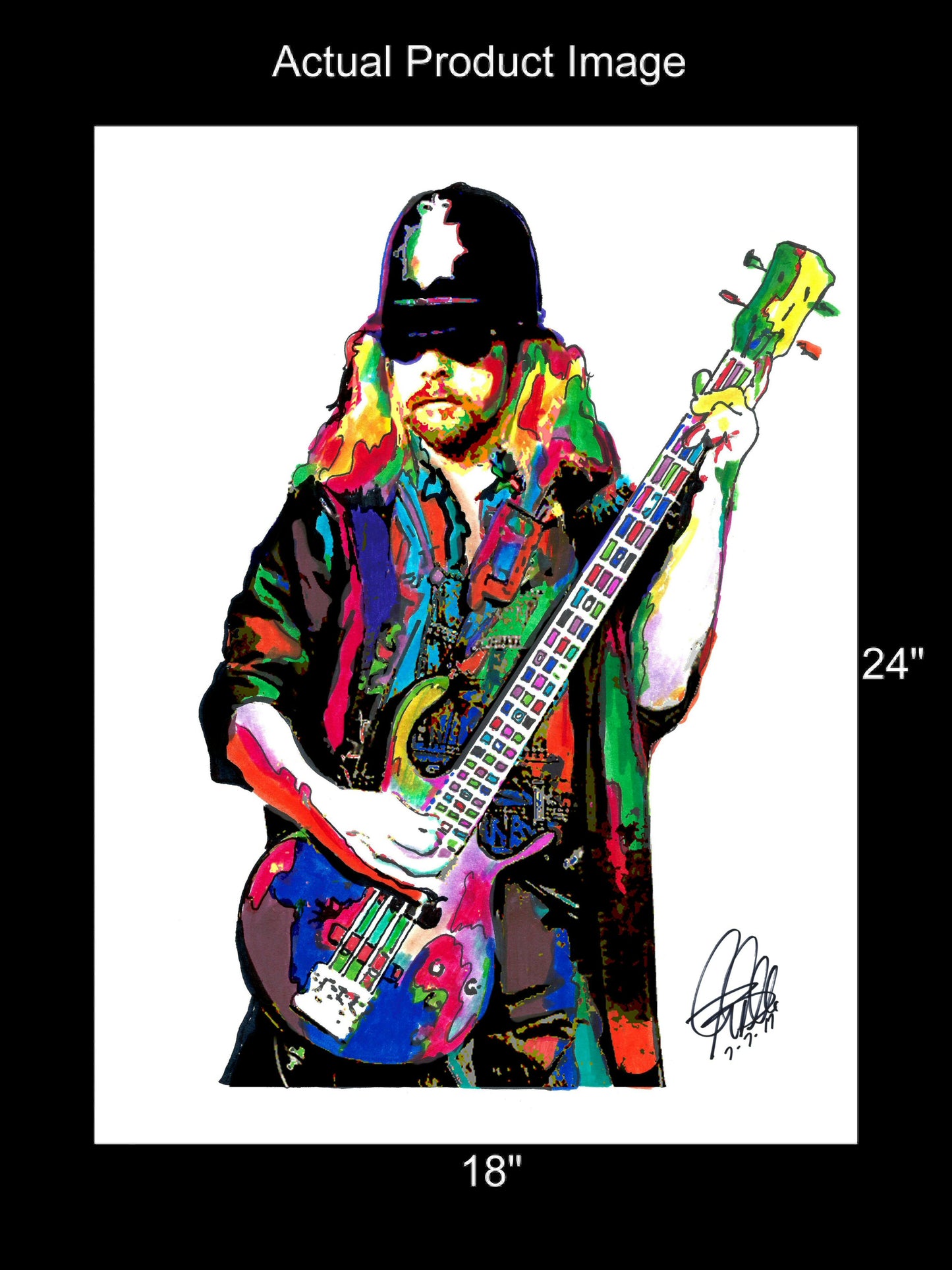 Leon Wilkeson Lynyrd Skynyrd Rock Music Poster Print Wall Art 18x24