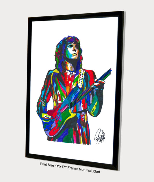 Chris Squire Yes Bass Guitar Singer Rock Music Poster Print Wall Art 11x17