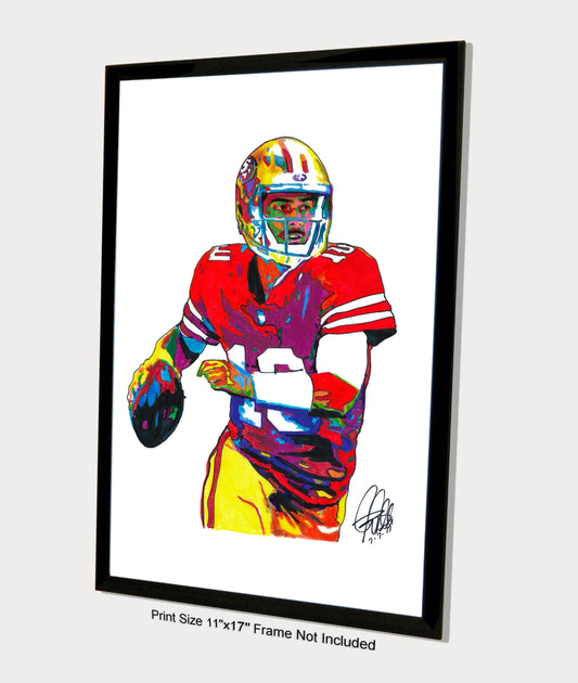 Jimmy Garoppolo San Francisco 49ers Football Sports Poster Print Wall Art 11x17