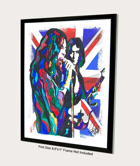 Ian Gillan Ritchie Blackmore Deep Purple Hard Rock Music Poster Print Art 8.5x11