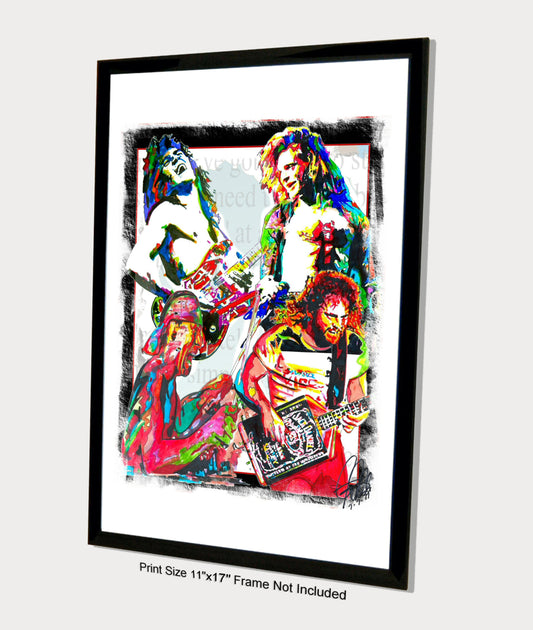 Van Halen Rock Music Poster Print Wall Art 11x17