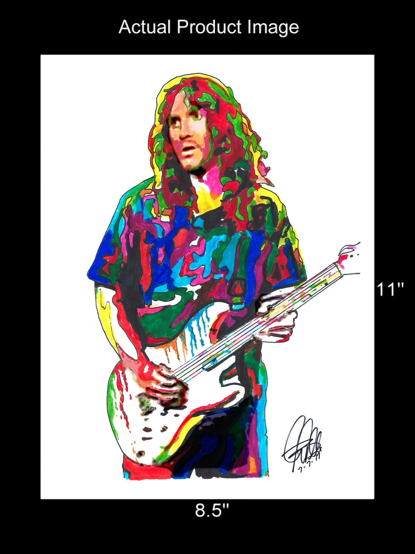 John Frusciante Red Hot Chili Peppers Rock Music Poster Print Wall Art 8.5x11