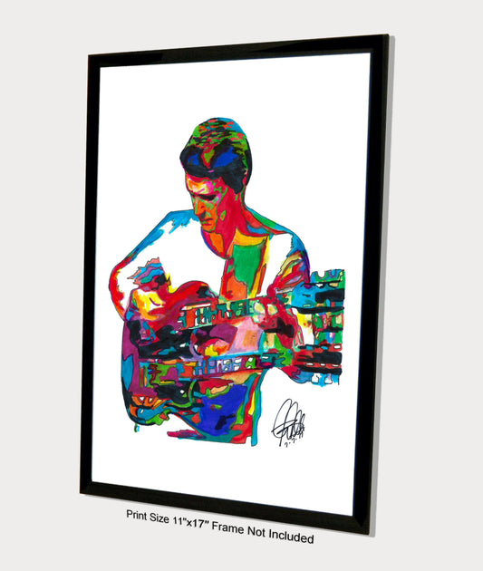 John McLaughlin Mahavishnu Orchestra Guitar Poster Print Wall Art 11x17