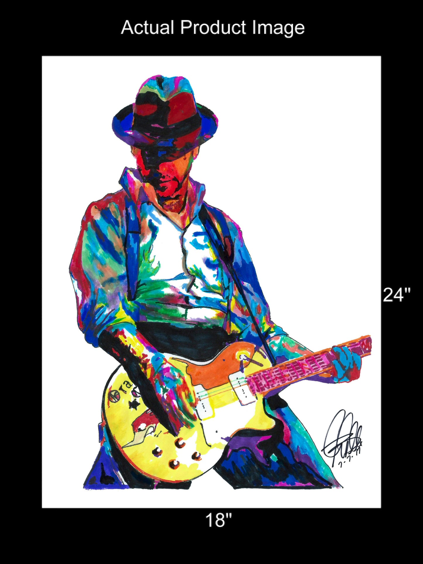 Mike Ness Social Distortion Guitar Rock Music Poster Print Wall Art 18x24