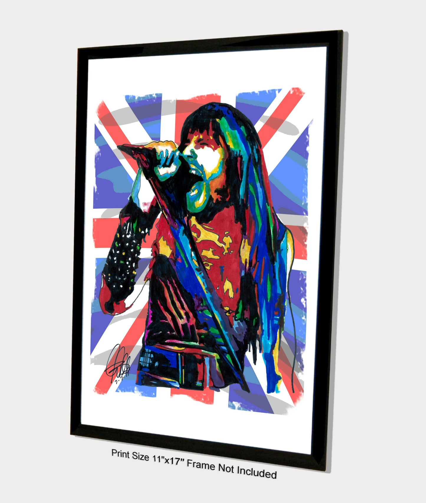 Bruce Dickinson Iron Maiden Singer Rock Music Poster Print Wall Art 11x17