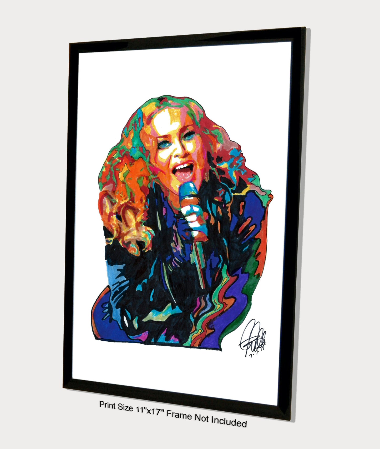 Madonna Singer Dance Pop Rock Music Print Poster Wall Art 11x17