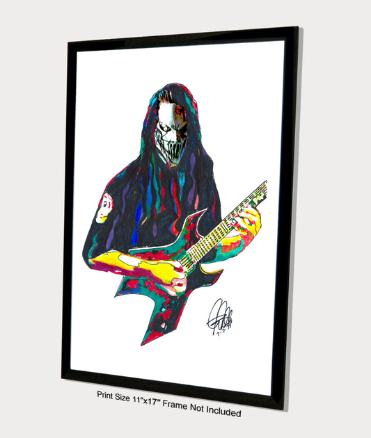 Mick Thomson Slipknot Guitar Heavy Metal Music Poster Print Wall Art 11x17