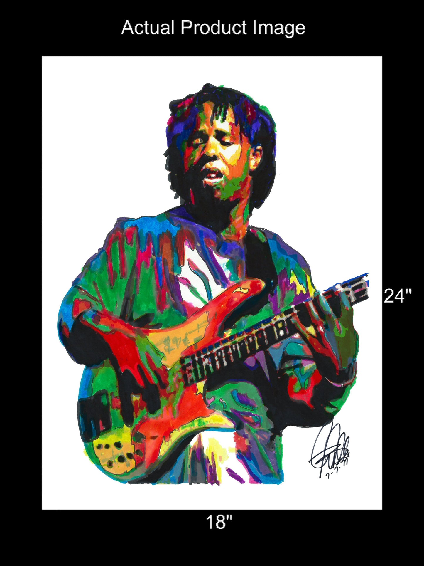 Victor Wooten American Bass Funk Rock Music Print Poster Wall Art 18x24