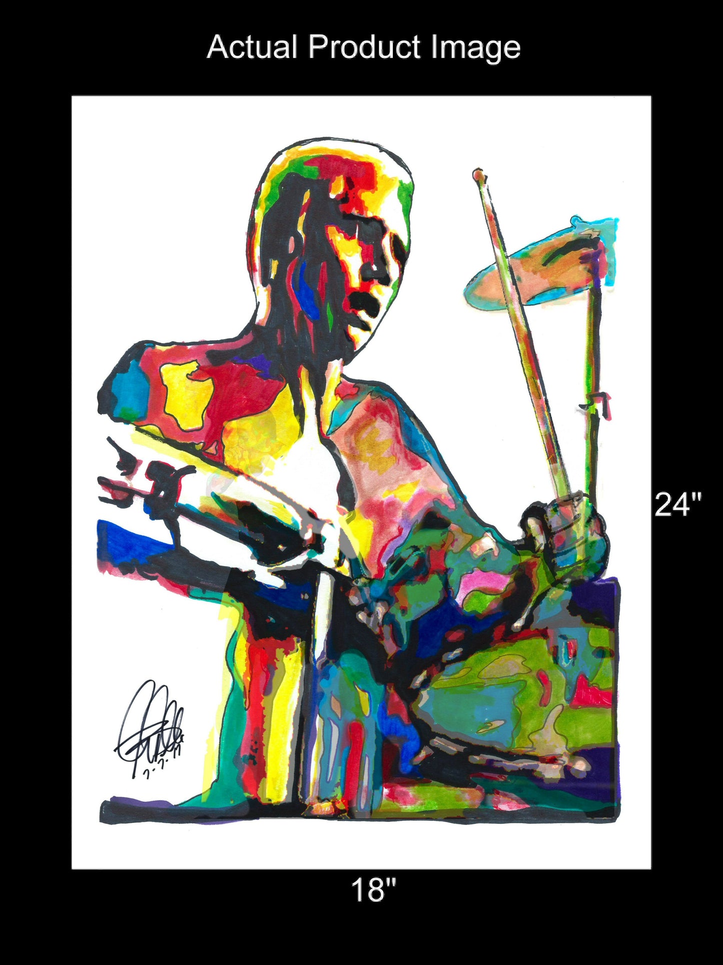 Chad Sexton 311 Drums Rap Rock Music Poster Print Wall Art 18x24