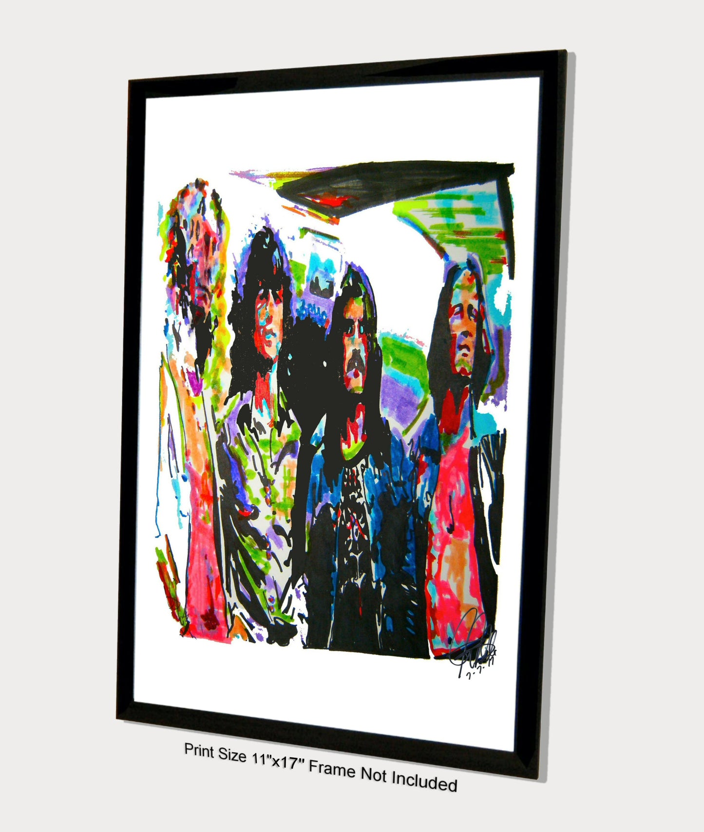 Led Zeppelin Bonham Jones Page Plant Blues Rock Music Poster Print 11x17