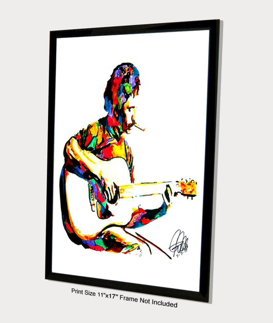 Jim Croce Singer Guitar Folk Rock Music Poster Print Wall Art 11x17