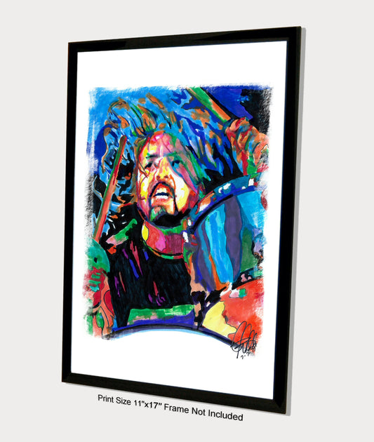 Dave Grohl Foo Fighters Rock Music Poster Print Wall Art 11x17