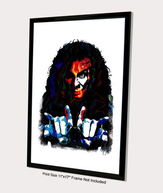 Ronnie James Dio Singer Heavy Metal Music Poster Print Wall Art 11x17