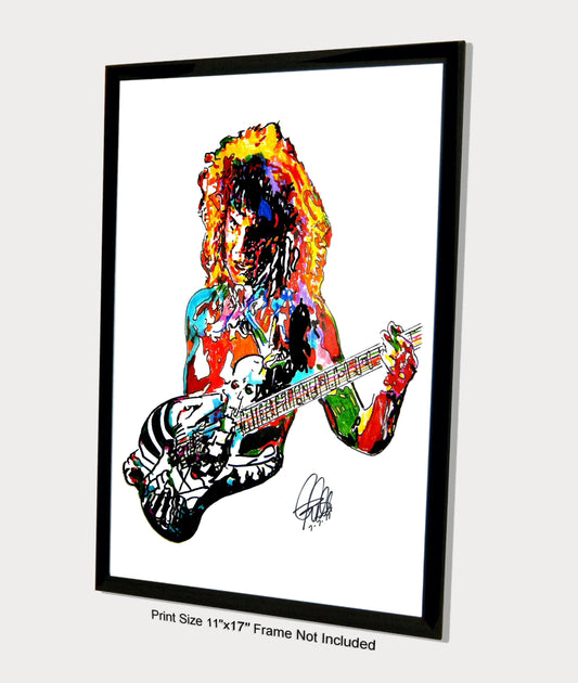 George Lynch Dokken Guitar Rock Music Print Poster Wall Art 11x17