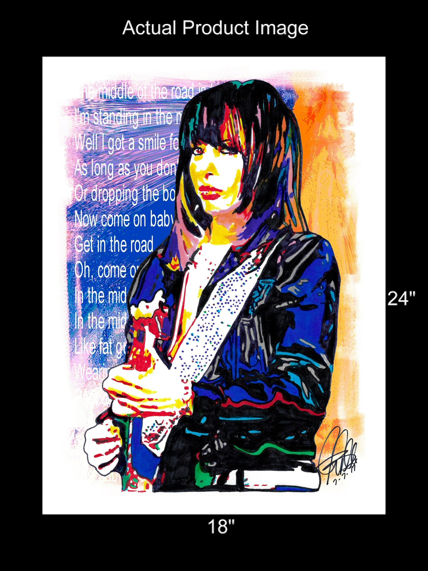 Chrissie Hynde The Pretenders New Wave Rock Music Poster Print Wall Art 18x24