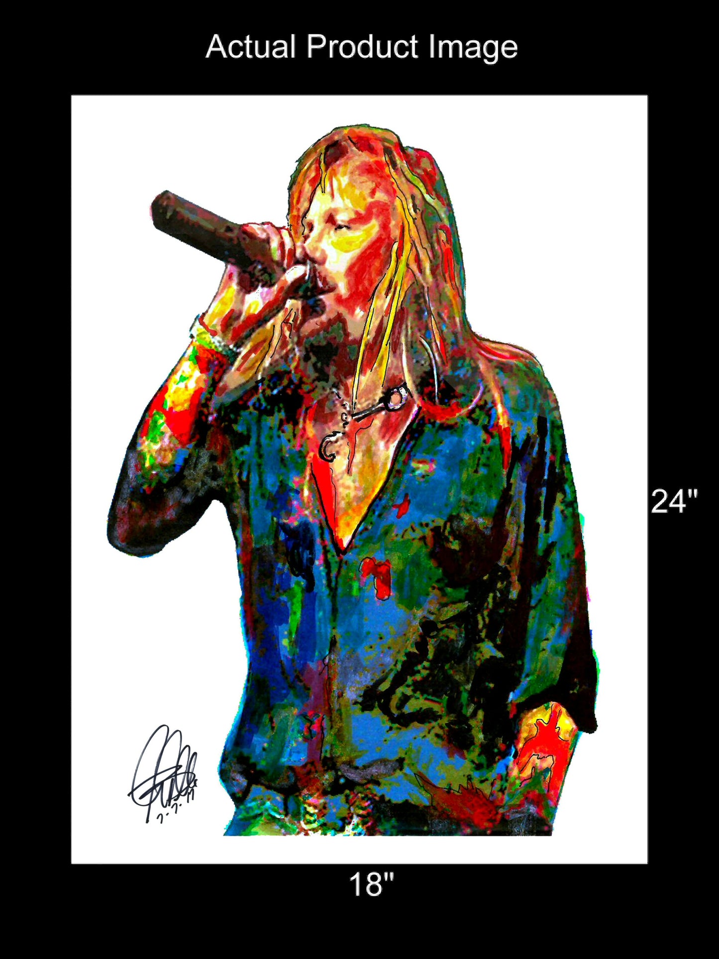 Vince Neil Motley Crue Singer Rock Music Poster Print Wall Art 18x24